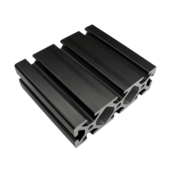 (1.5" X 4.5") 15 Series Black Smooth T-Slotted