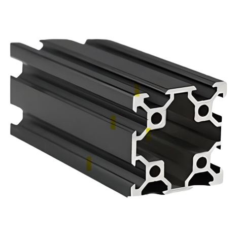 (2.0" X 2.0") 10 Series Black Smooth T-Slotted