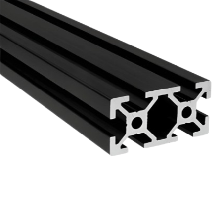 (20mm X 40mm) 20 Series Black Smooth T-Slotted