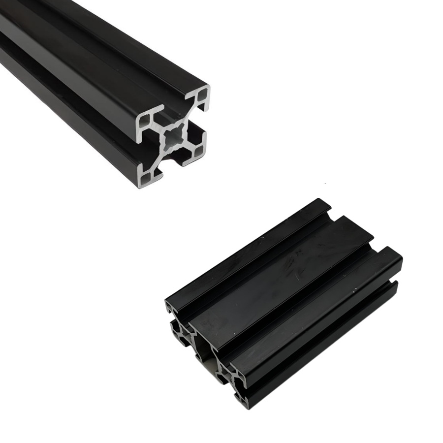 30 Series Black T-Slotted Profile