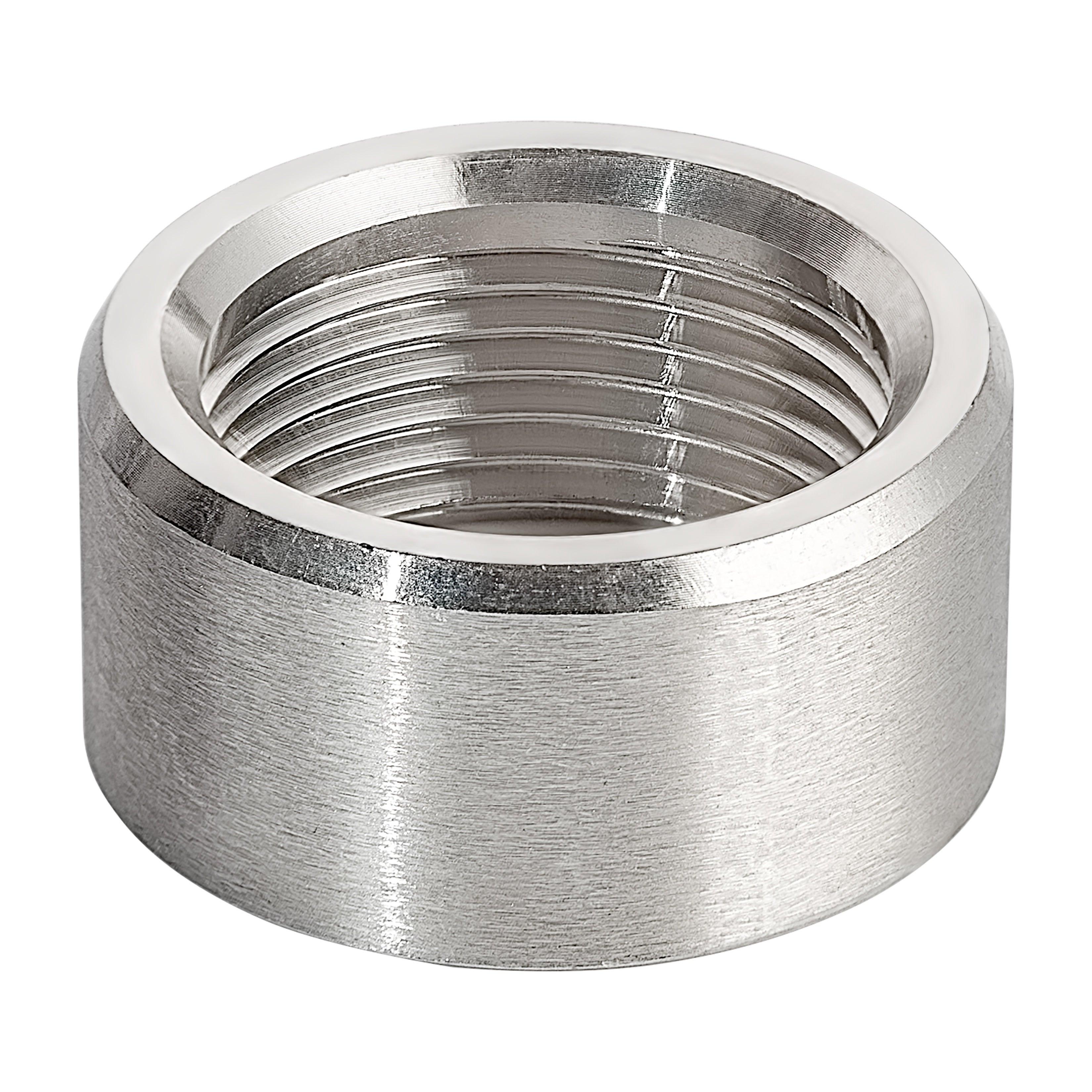 Coupler Threaded Bar Round Coupling NPT1/4-14.3 Stainless Steel Fitting Female Threaded Pipe Connector Threaded/Scoket Coupling