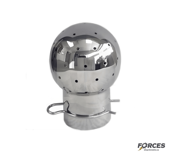 1-1/2" Fixed Pin Spray Ball 360° - Stainless Steel 316 - Forces Inc