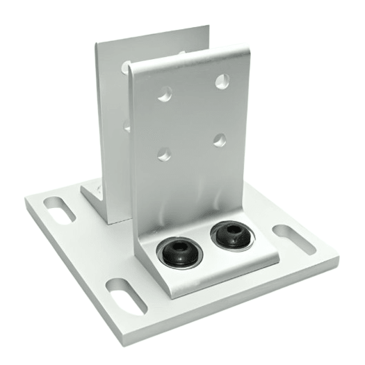 1.5" x 3" Floor Mount Base Plate | 15 Series T-Slot - Forces Inc