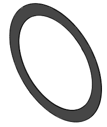 10" Ring Flange Gasket 1/32" THK - Garlock 3000 w/ Buna-N Binder - Class 300 - Forces Inc