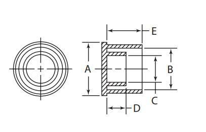11/16"-16 O-Ring Face Seal Cap - Polyethylene (Blue) - Forces Inc