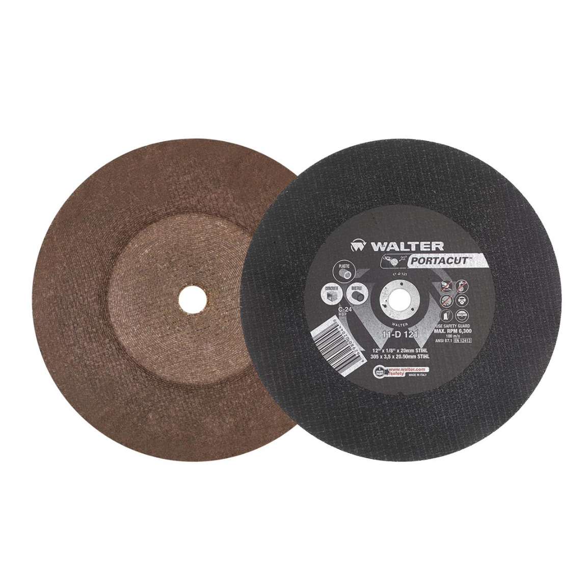 11D121 | PORTACUTâ„¢ Cut-Off Wheel 12" x 1/8", 20mm Arbor, Type 1