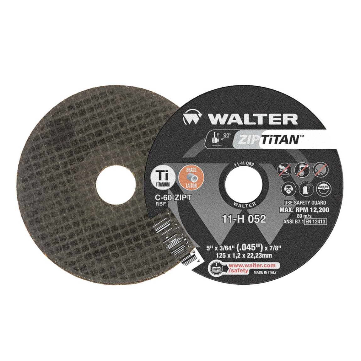 11H052 | ZIP TITAN™ Cut-Off Wheel 5" x 3/64", 7/8" Arbor, Type 1