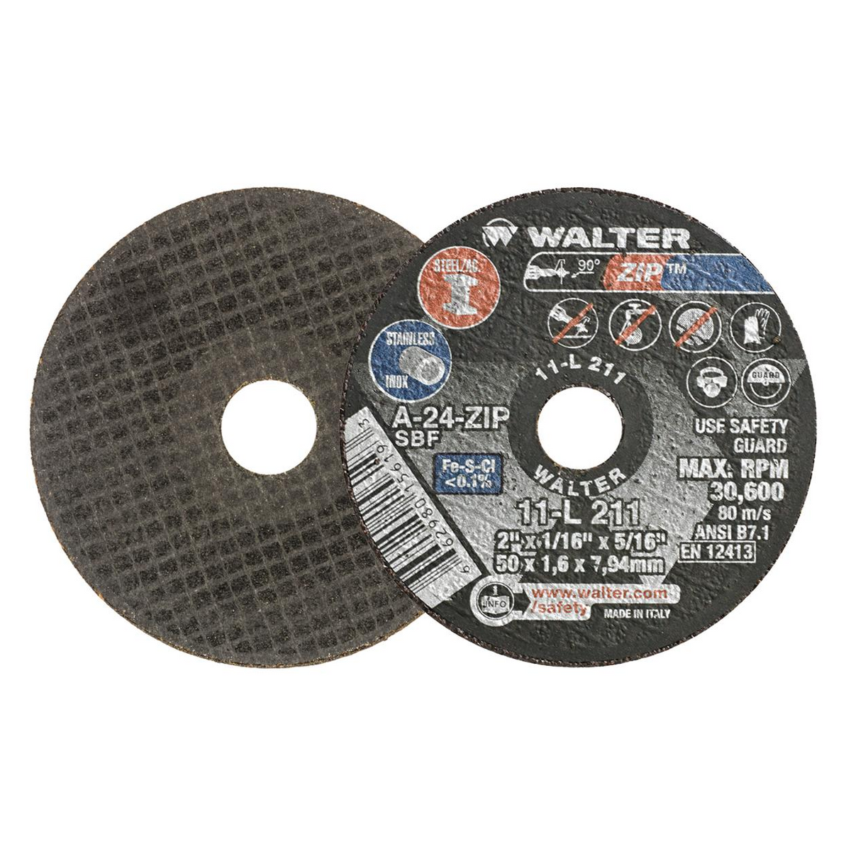 11L211 | ZIP™ Cut-Off Wheel 2" x 1/16", 5/16" Arbor, Type 1