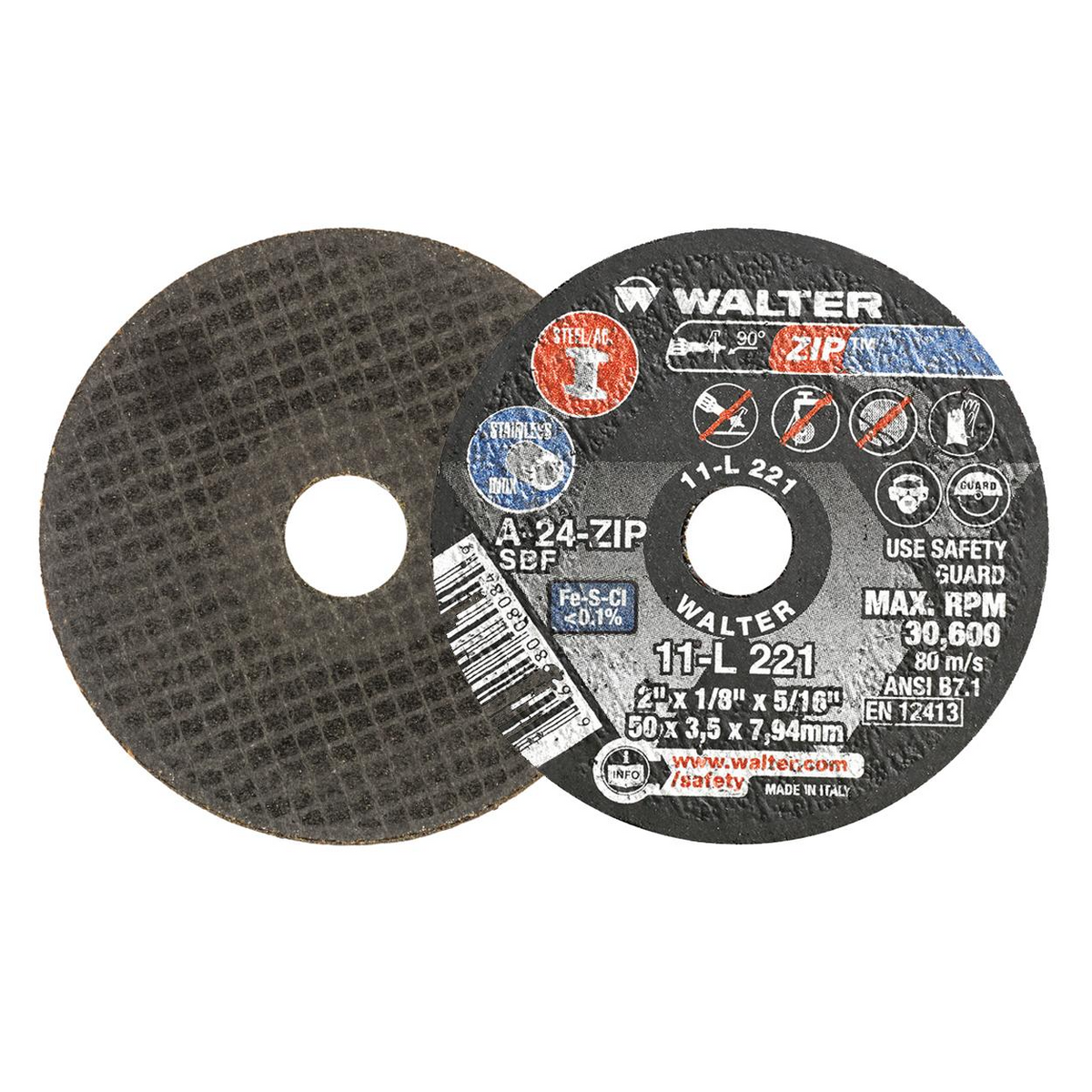 11L221 | ZIP™ Cut-Off Wheel 2" x 1/8", 5/16" Arbor, Type 1