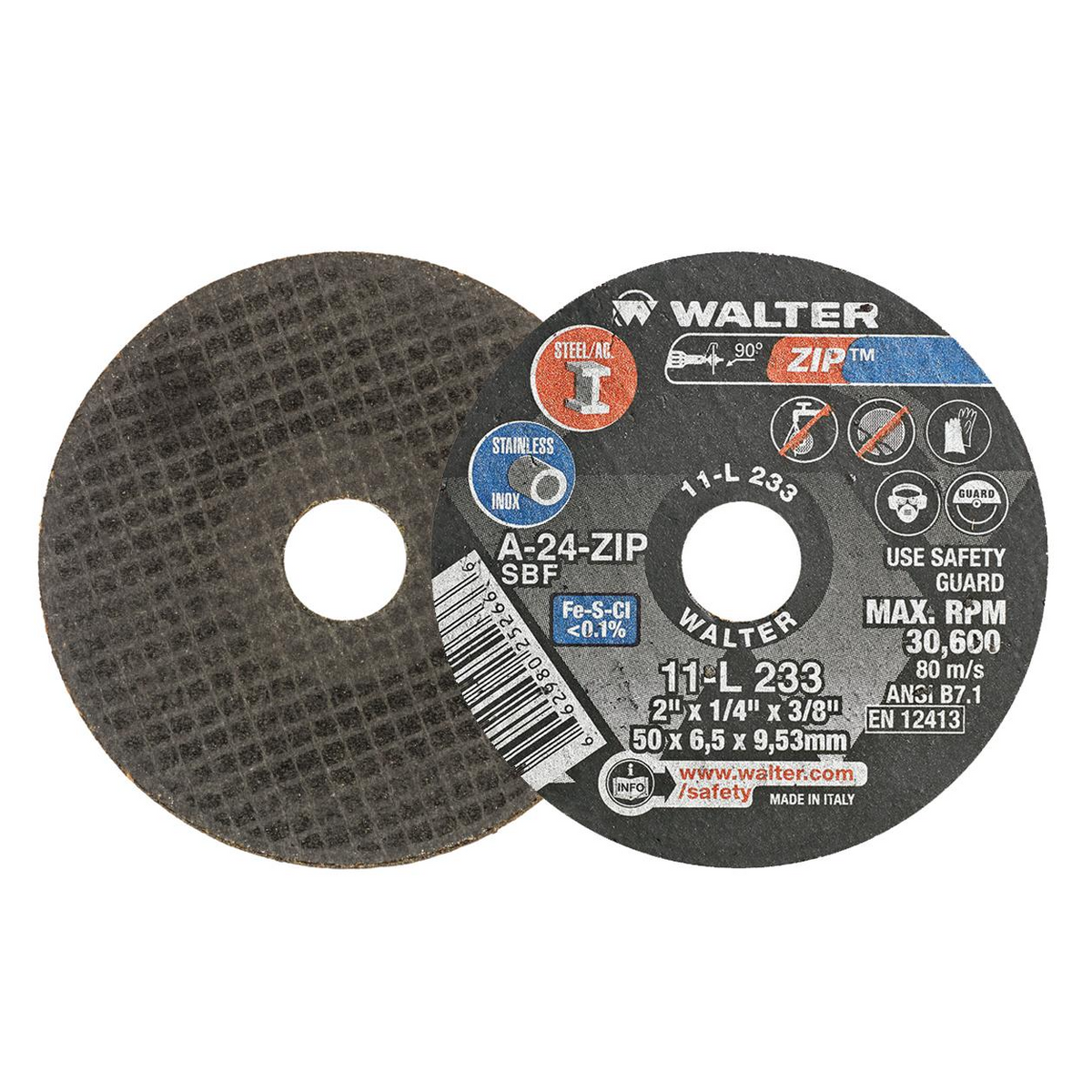 11L233 | ZIP™ Cut-Off Wheel 2" x 1/4", 3/8" Arbor, Type 1