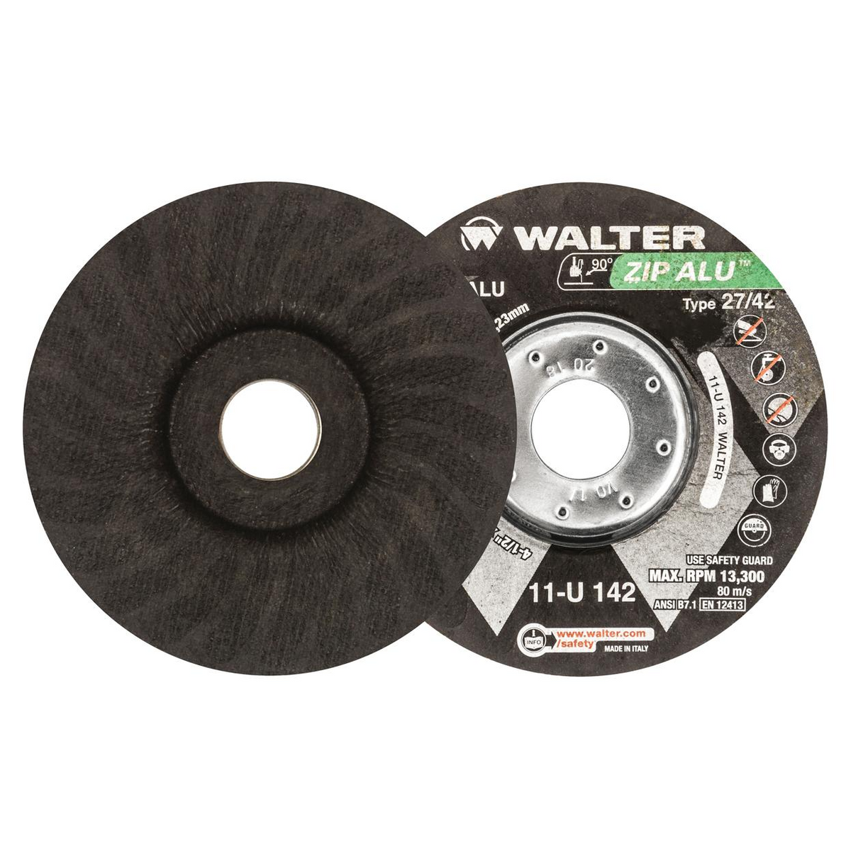 11U142 | ZIP ALU™ Cut-Off Wheel 4-1/2" x 3/64", 7/8" Arbor, Type 27