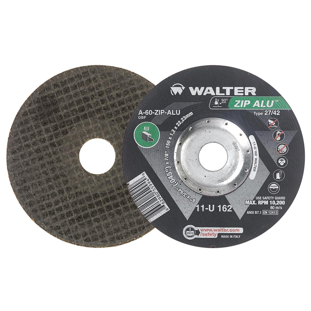 11U162 | ZIP ALU™ Cut-Off Wheel 6" x 3/64", 7/8" Arbor, Type 27