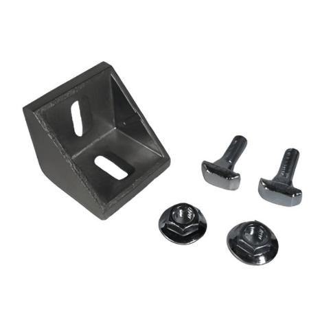 2 Hole Inside Corner Bracket | 45 Series Aluminum T-Slot - Forces Inc