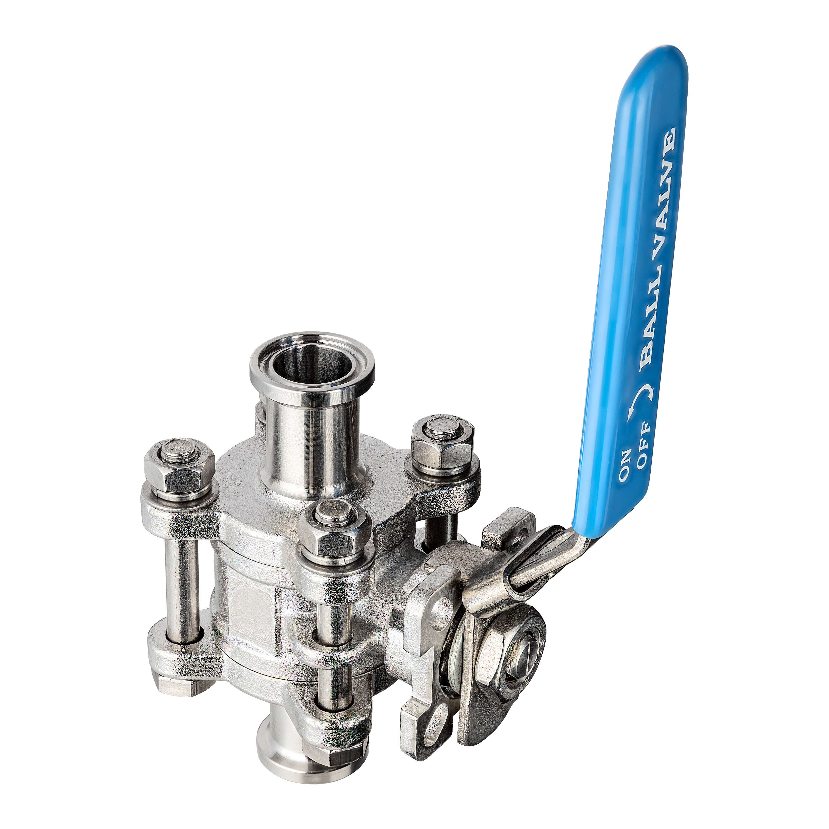 Tri-Clamp 3 Piece Full Port Ball Valve - SS 316