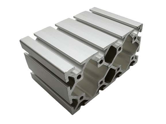 3" x 6" T-Slotted Aluminum Extrusion Smooth Heavy - 1ft Bar - Forces Inc