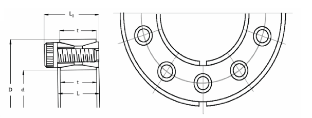 3/4" Keyless Shaft Locking Assembly - Forces Inc