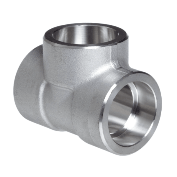 1-1/4" Tee Socket Weld #150 - Stainless Steel 304 - Forces Inc