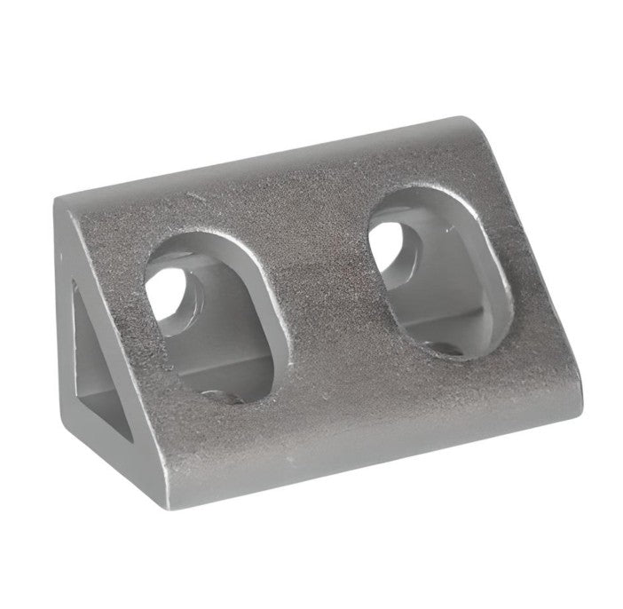 4 Hole Inside Corner Gusset 1" x 1" x 1-7/8" | 10 Series Aluminum T-Slot