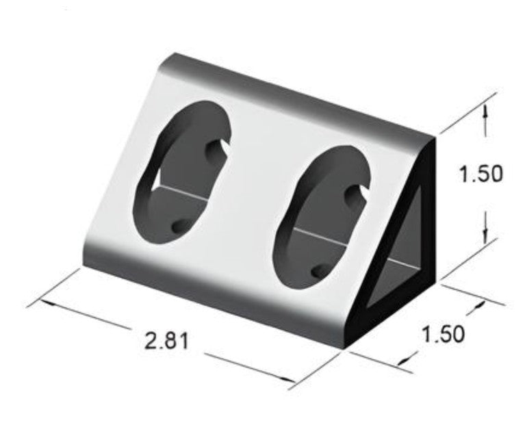 15 Series 4 Hole Horizontal Inside Corner Gusset