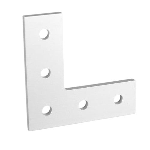 5 Hole "L" Flat Plate 3" x 3" x 3/16" | 10 Series Aluminum