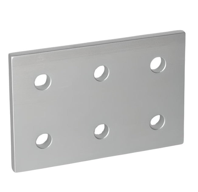 6 Hole Joining Plate 2" x 3" x 3/16" | 10 Series Aluminum T-Slot