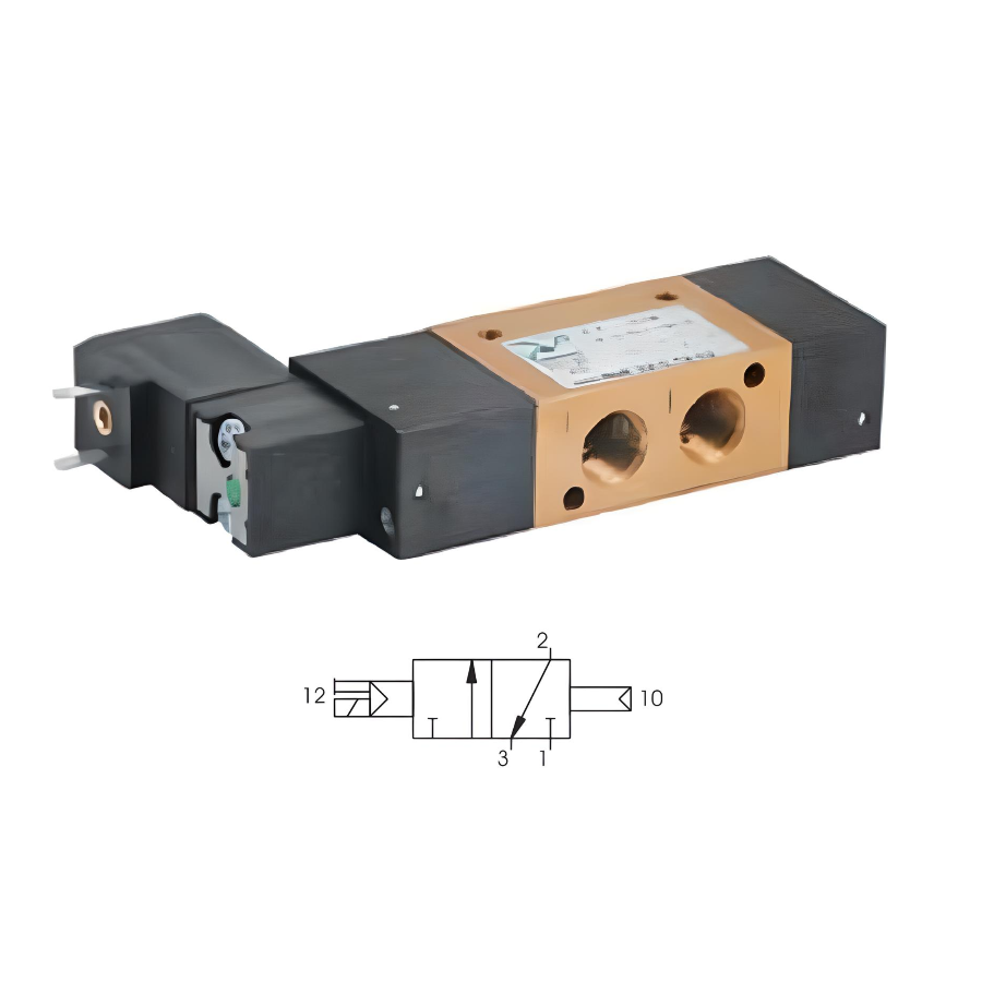 Compact Solenoid Valve G1/8", 3/2 Differential 24Vdc