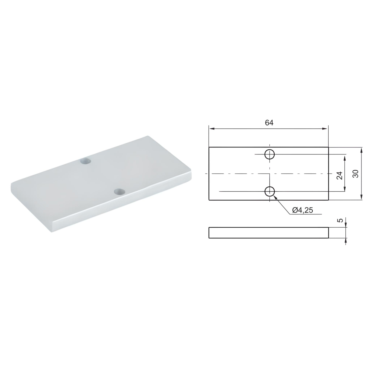Closing Plate For Manifold Valve 824 Series
