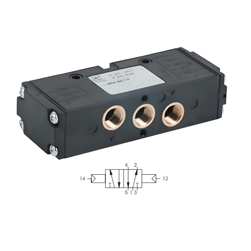 G1/8" Air Pilot Valve 1/4", 5/2 Double Acting Pressure 1.5 bar