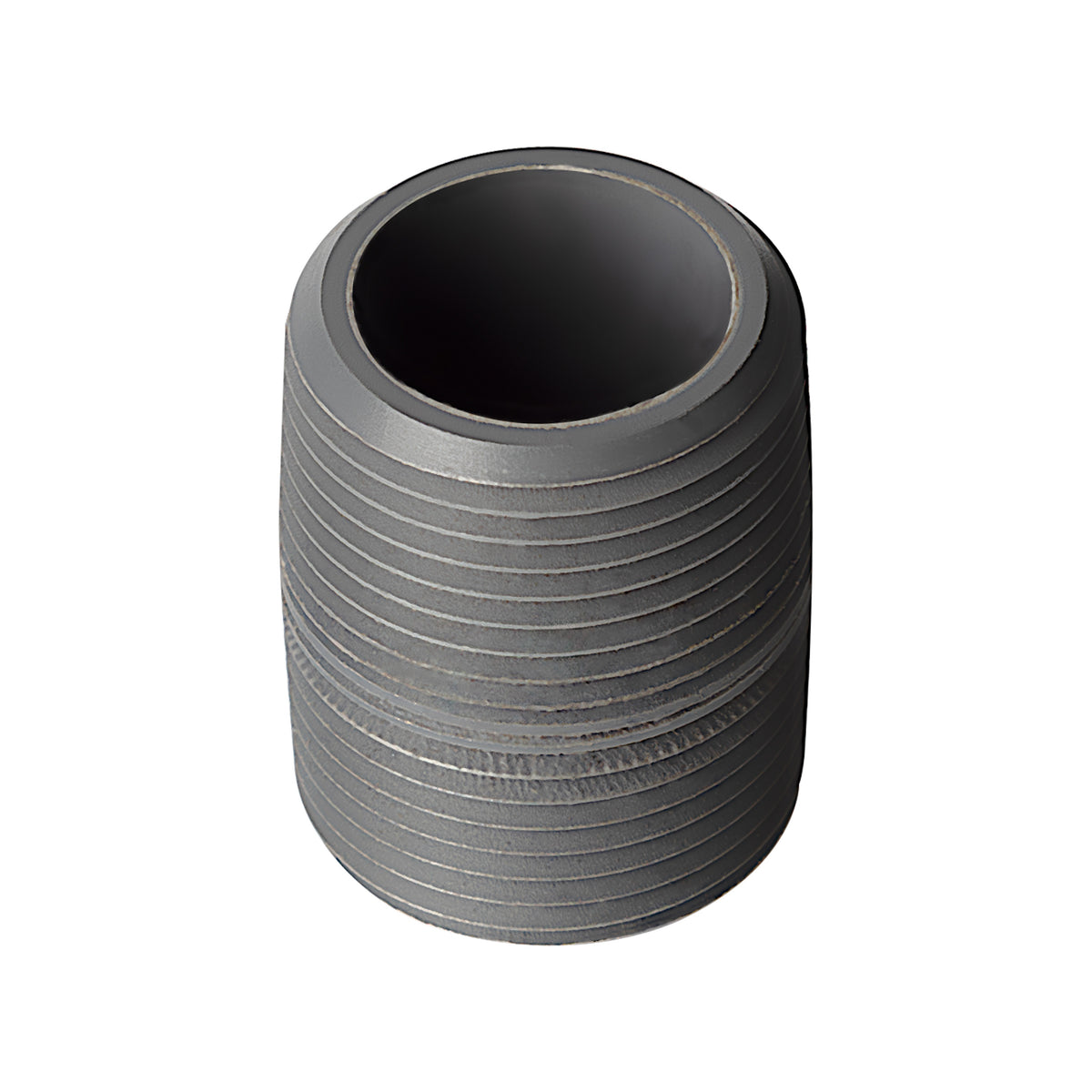 PVC Close Nipple NPT Sch 80 - PVC Grey