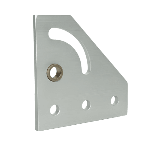 90 Degree Left-Hand Pivot Plate | 10 Series Aluminum T-Slot - Forces Inc