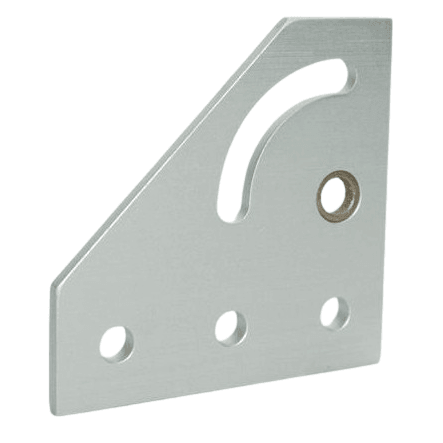 90 Degree Right-Hand Pivot Plate | 10 Series Aluminum T-Slot - Forces Inc
