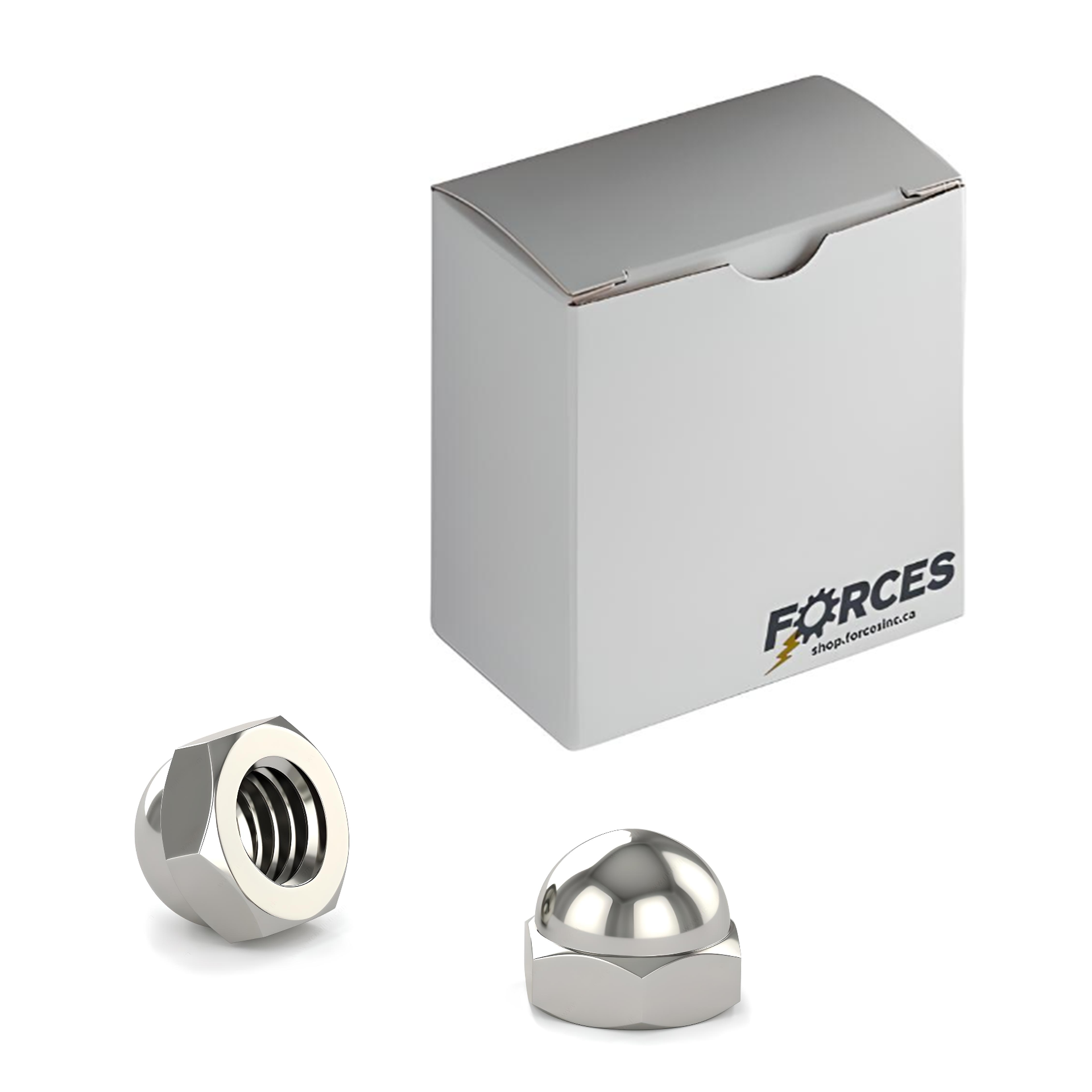 Acorn Hex Nut #6-32 - Nickel Plated