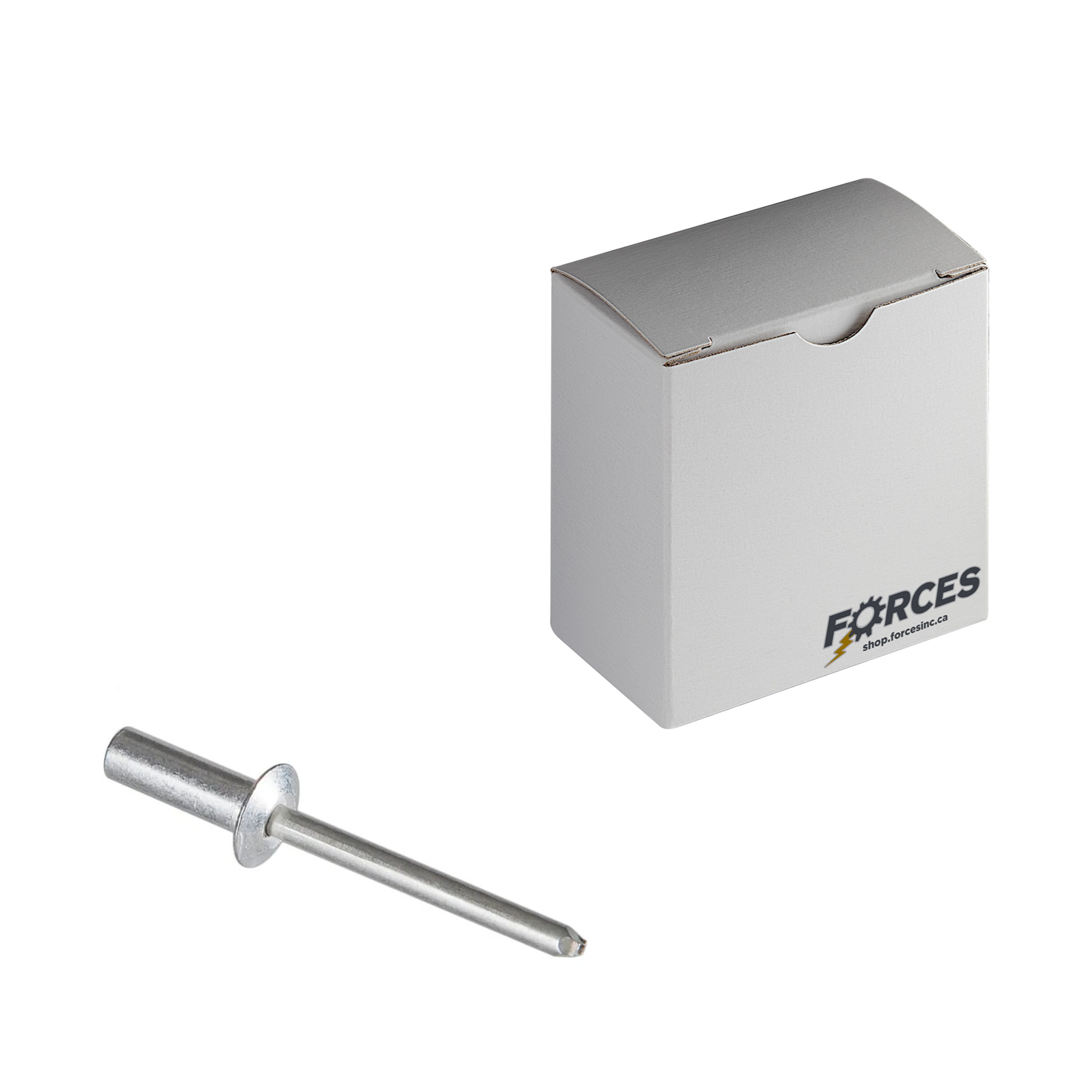 Closed End Dome Head Blind Rivet 3/16" x 0.020"-0.125" (#62) - Aluminum / Aluminum