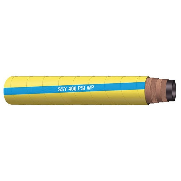 Heavy-Duty Super Service Air Hose 3/4" I.D. 400 PSI - Black/Yellow Rubber