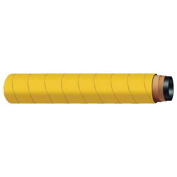Heavy-Duty Contractors Air Hose 4" I.D. 300 PSI - Yellow Rubber