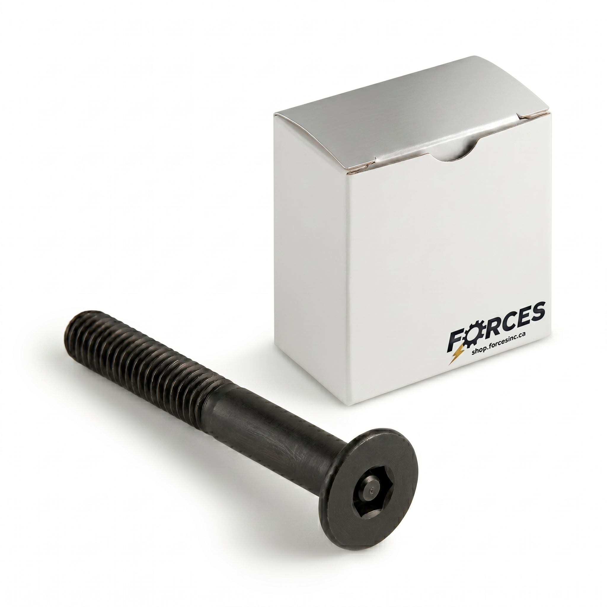 Tamper Resistant Flat Head Socket Cap Screw #10-32 x 1-1/2" Partial thread - Black Oxide