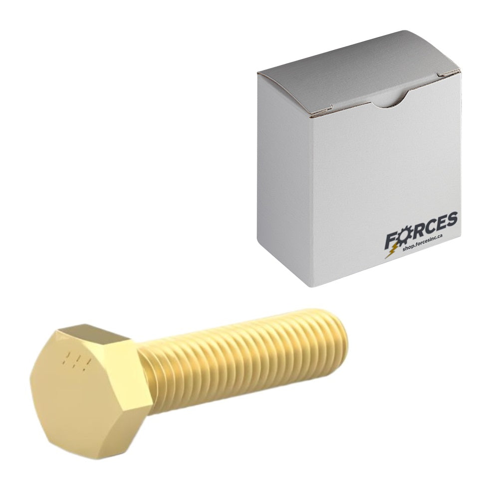 Hex Head Bolt 1/2"-13 x 1" Full thread - Brass