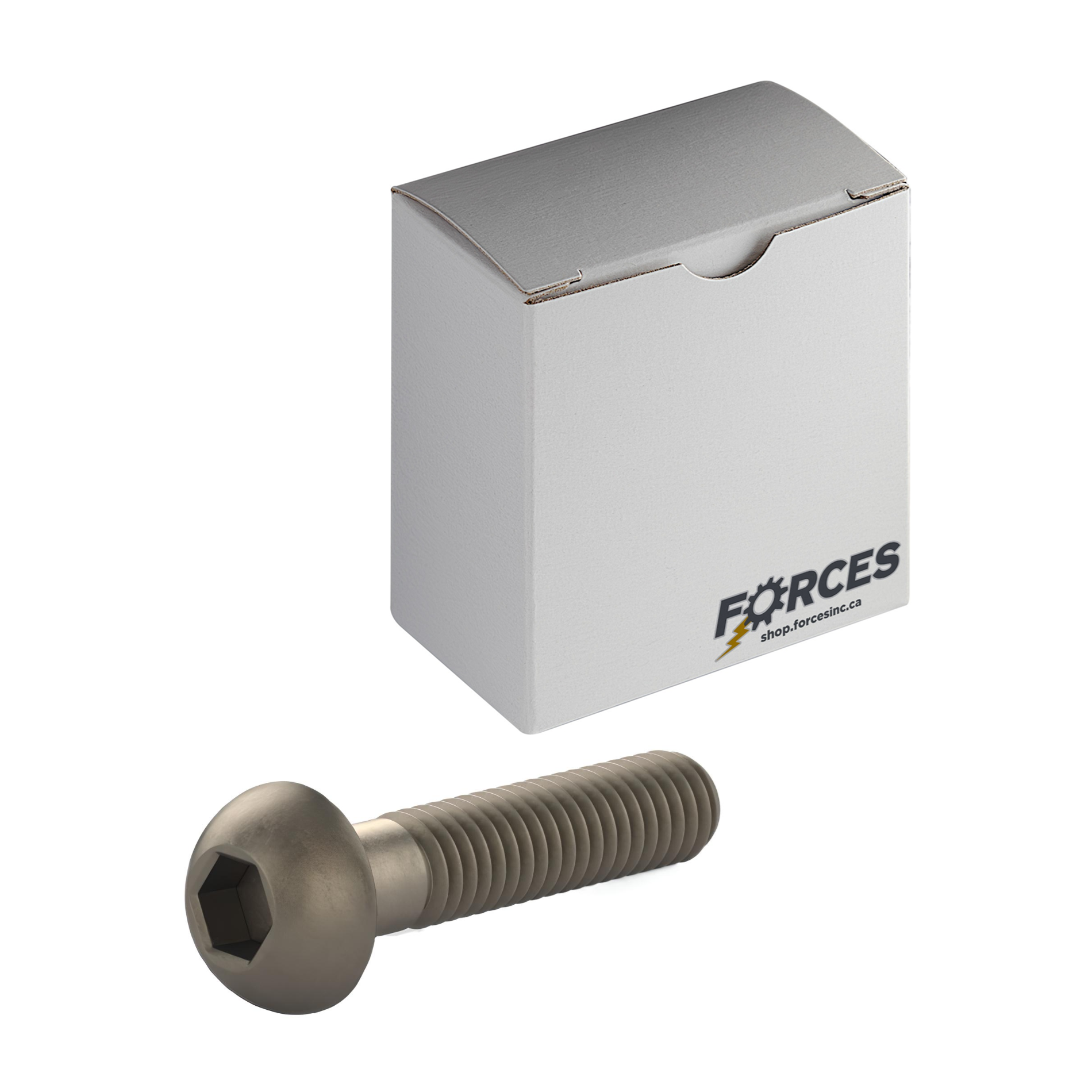 M8-1.25 x 50mm ISO 7380 Button Head Socket Cap Screw Partial thread - Plain Steel Class 10.9