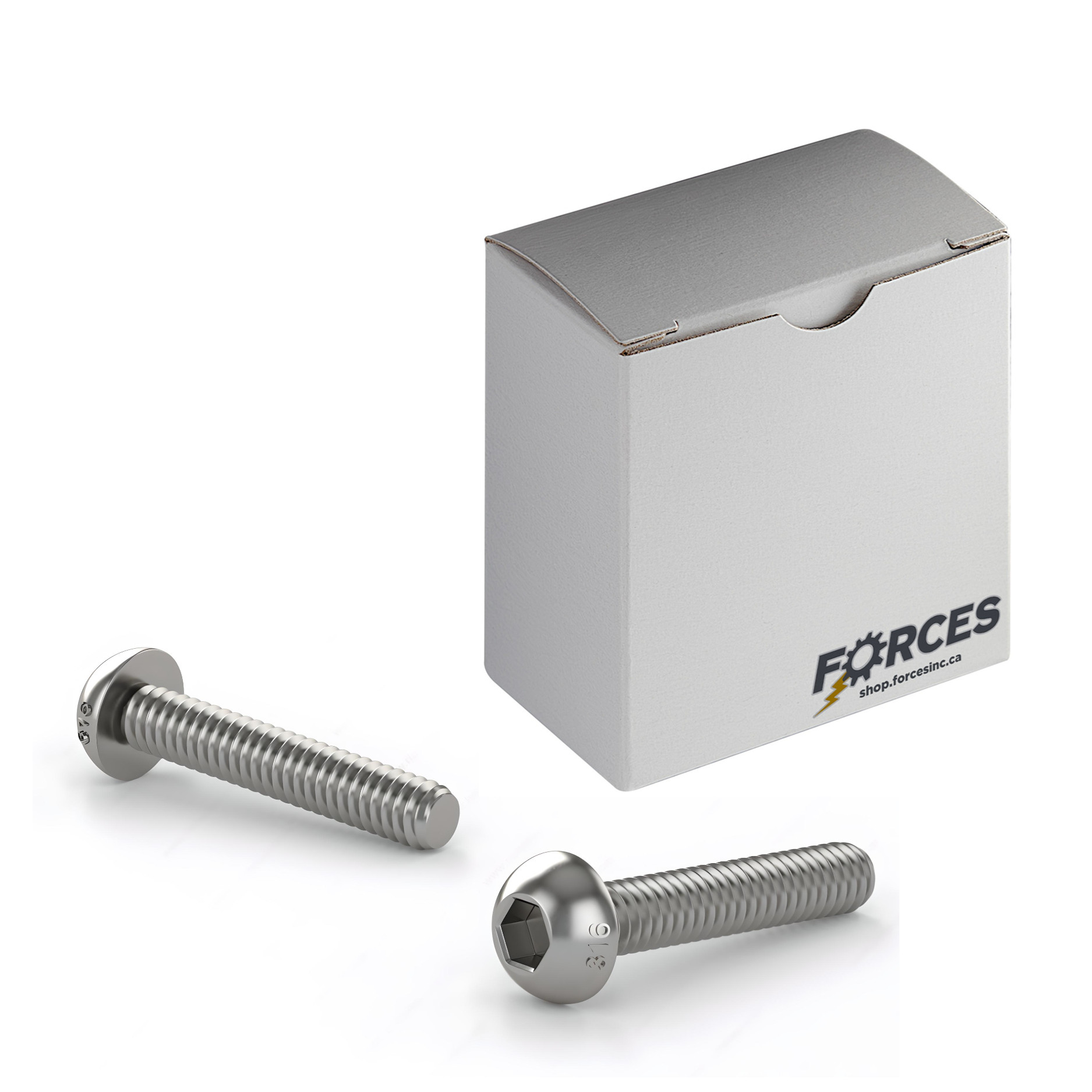 M5-0.8 x 20mm ISO 7380 Button Head Socket Cap Screw Full thread - Stainless Steel A4(316)