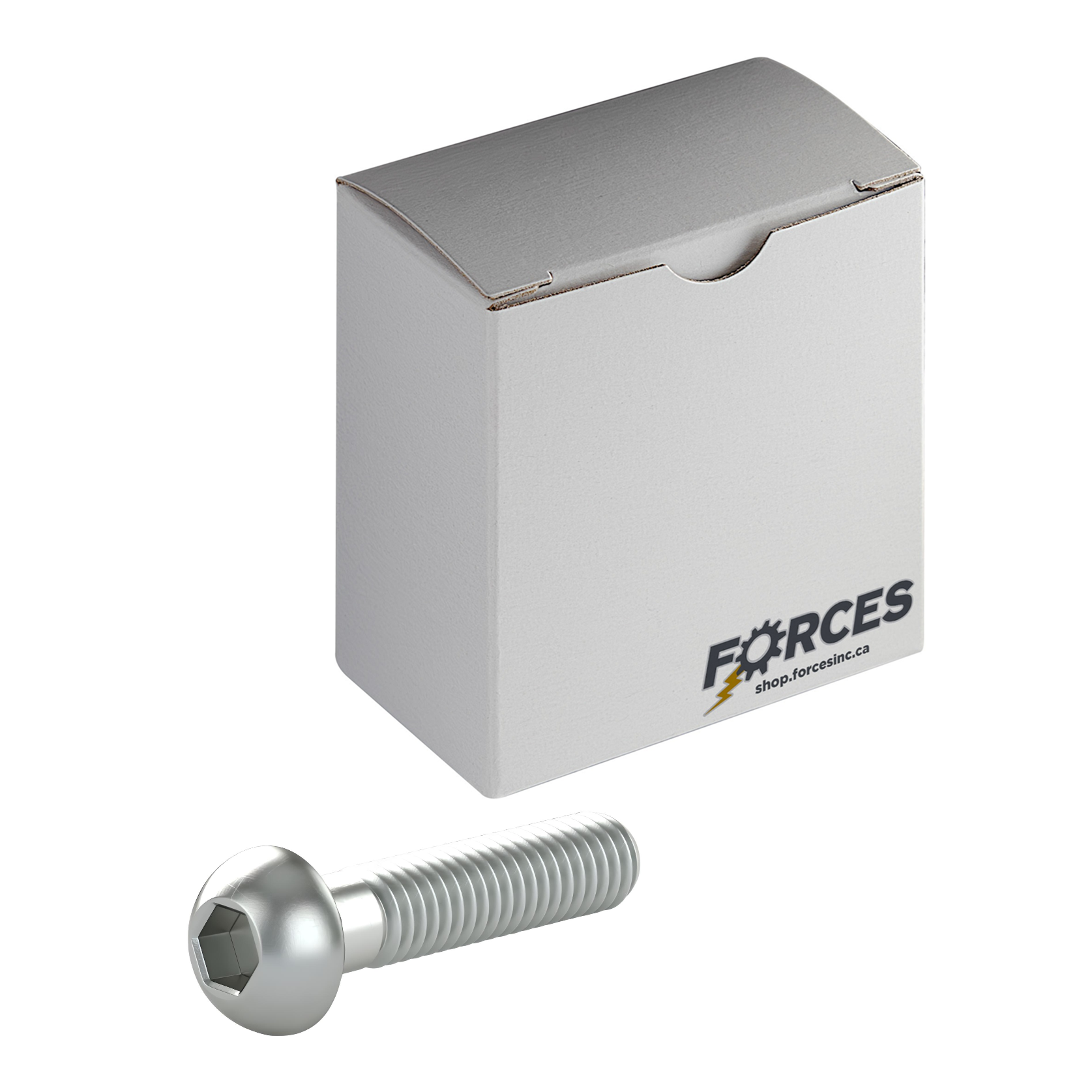 M8-1.25 x 30mm ISO 7380 Button Head Socket Cap Screw Partial thread - Zinc Plated Class 10.9