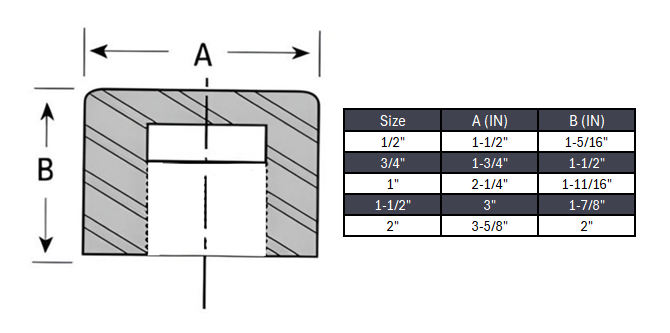 Cap Socket Weld #6000 - SS 316/316L
