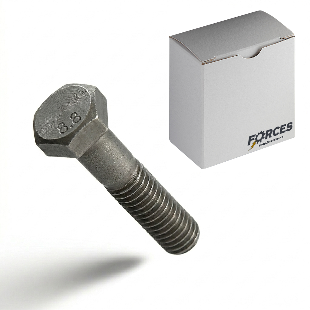 DIN 931 Hex Head Bolt M33-3.50 x 140mm Partial thread - Plain Steel Class 8.8