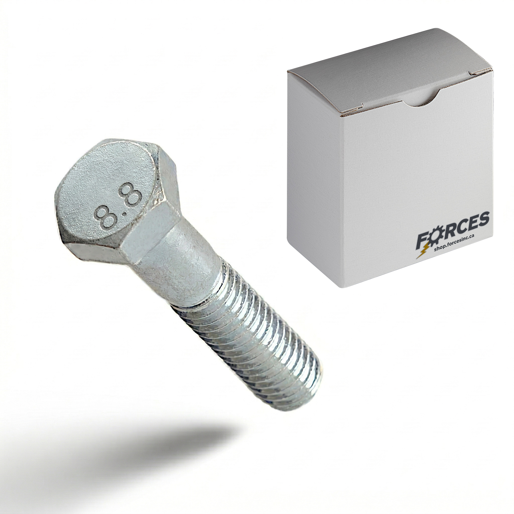 DIN 931 Hex Head Bolt M8-1.25 x 95mm Partial thread - Zinc Plated 8.8
