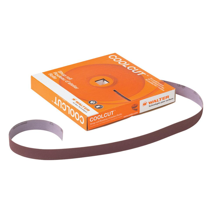 14C106 | COOLCUT™ Shop Roll 1" x 150ft, 60 Grit, Aluminum Oxide