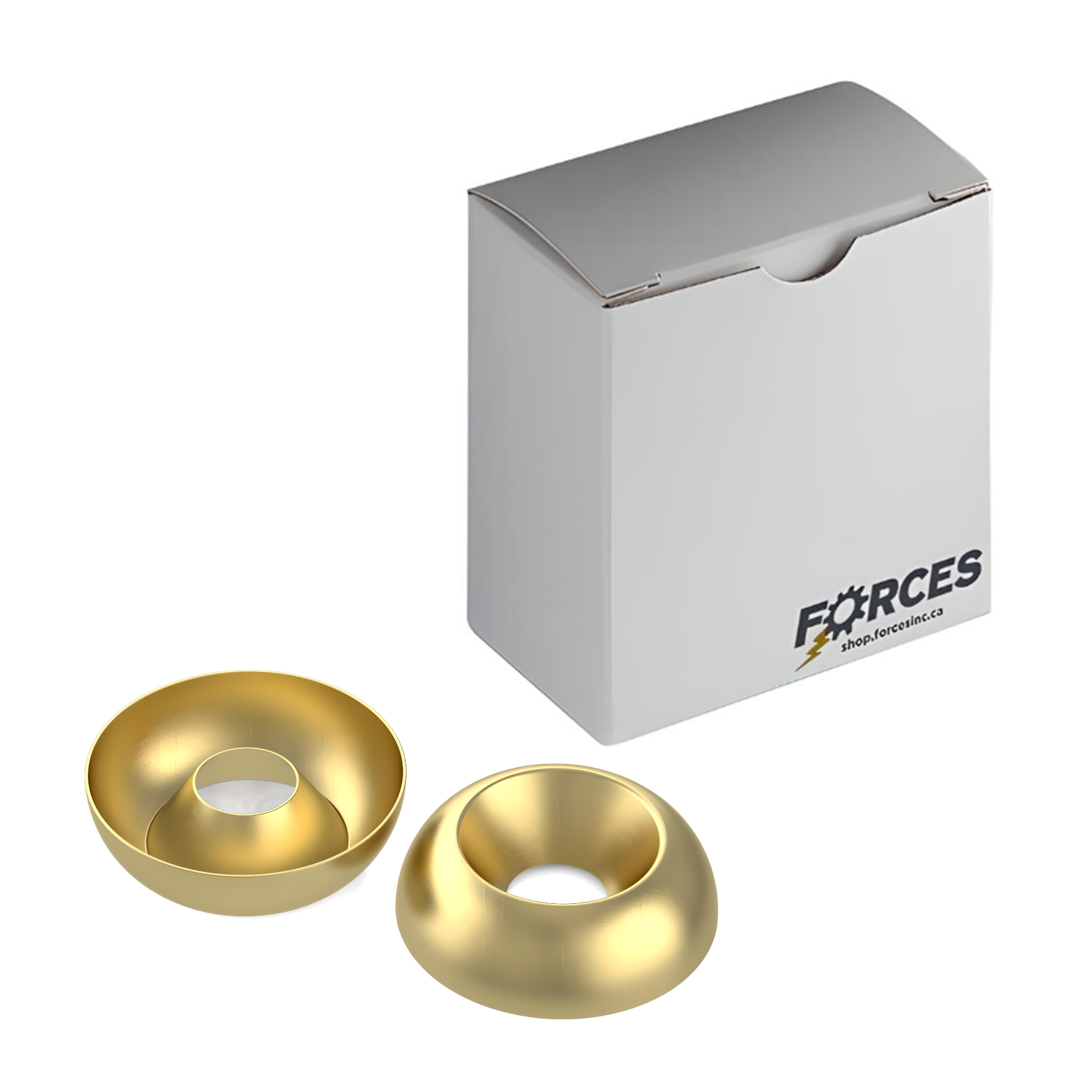 #10 Countersunk Finishing Washer - Solid Brass