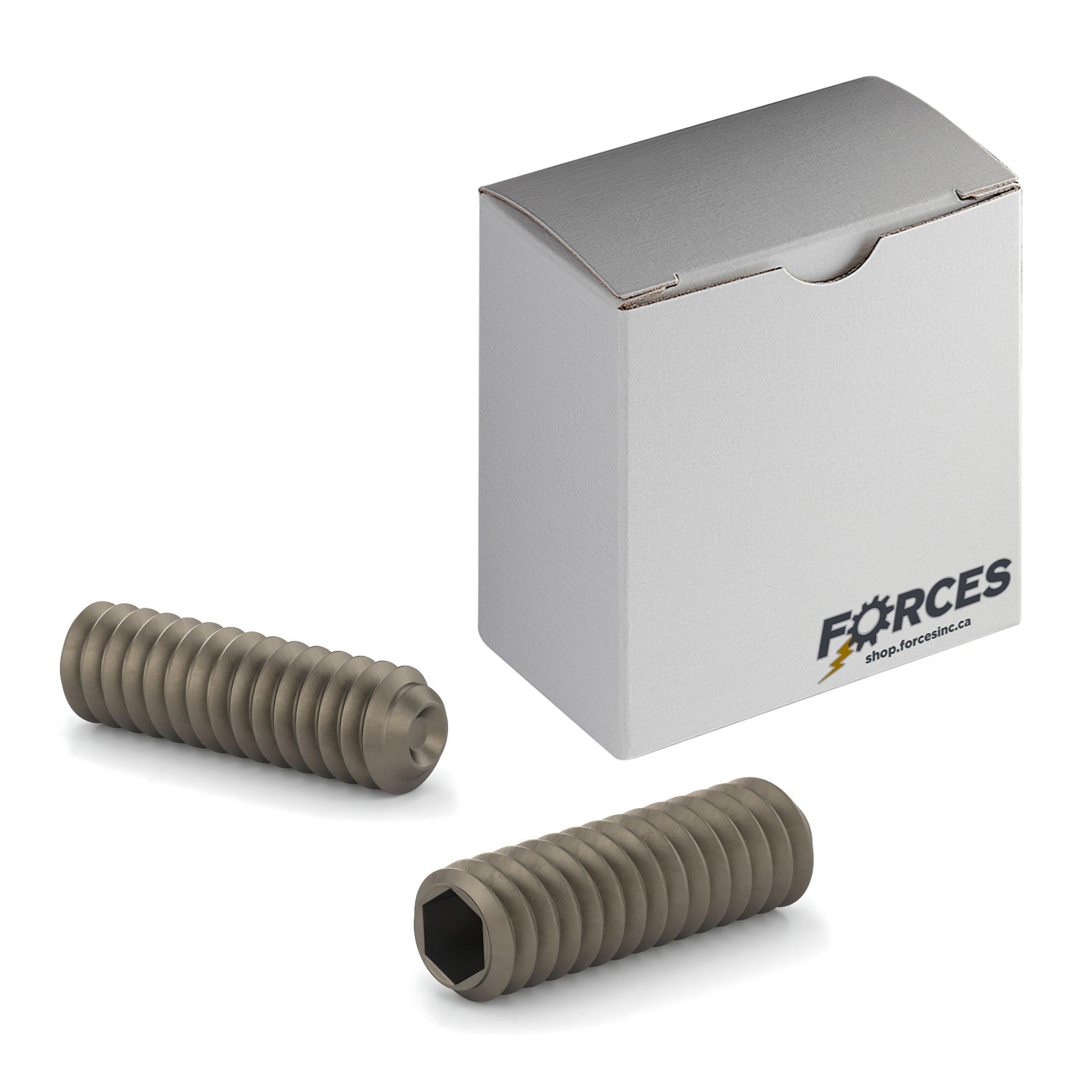 DIN 916 Cup Point Set Screw M8-1.25 x 50mm Plain Steel