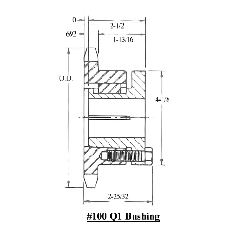 100Q13 Split Taper Bushed Sprocket | 100Q13H
