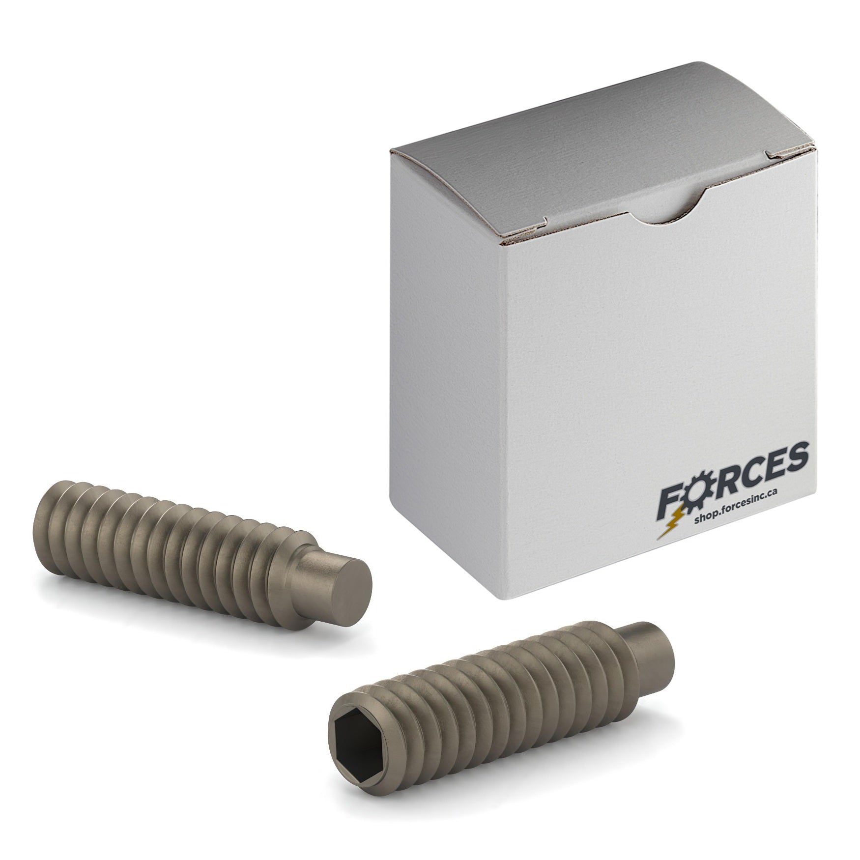 DIN 915 Dog Point Set Screw M12-1.75 x 25mm Plain Steel