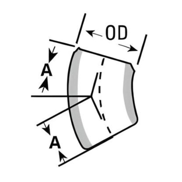 Elbow 45° Butt Weld Sch 10S - SS 304/304L