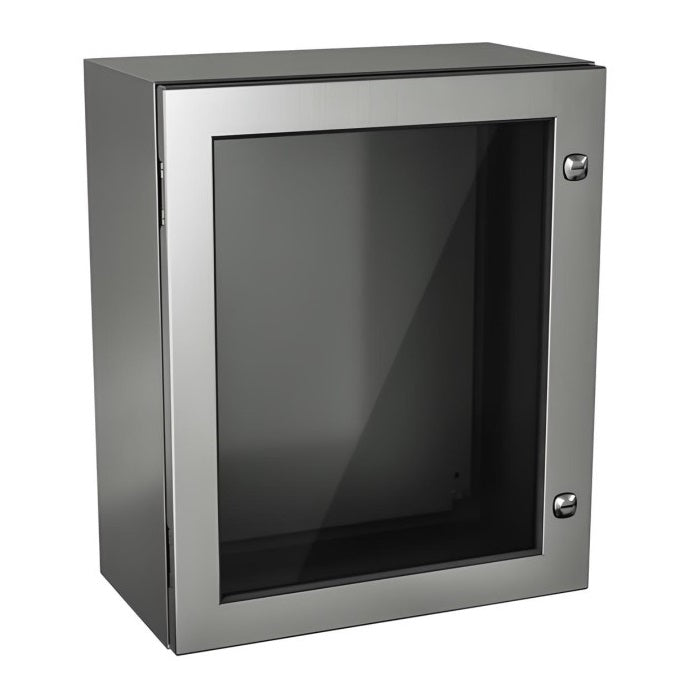 Windowed Enclosure 20" x 12" x 8" NEMA 4X-12/IP66 - Stainless Steel 304